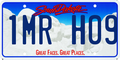 SD license plate 1MRH09