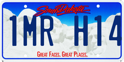 SD license plate 1MRH14