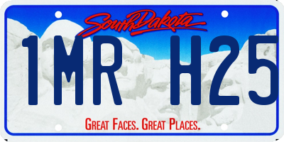 SD license plate 1MRH25