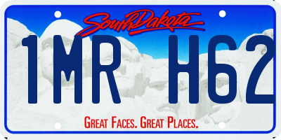 SD license plate 1MRH62