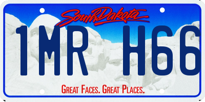 SD license plate 1MRH66