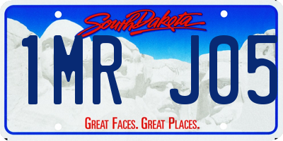 SD license plate 1MRJ05