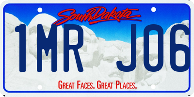 SD license plate 1MRJ06
