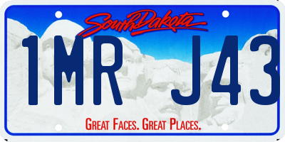 SD license plate 1MRJ43