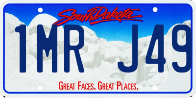 SD license plate 1MRJ49
