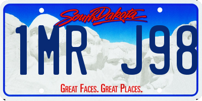 SD license plate 1MRJ98