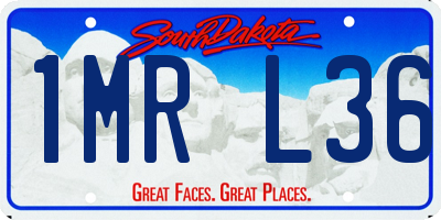SD license plate 1MRL36