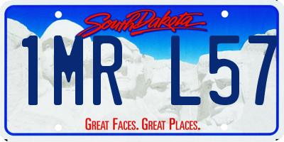 SD license plate 1MRL57