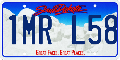 SD license plate 1MRL58