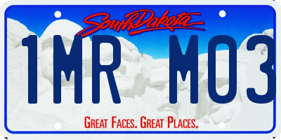 SD license plate 1MRM03