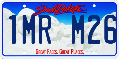 SD license plate 1MRM26