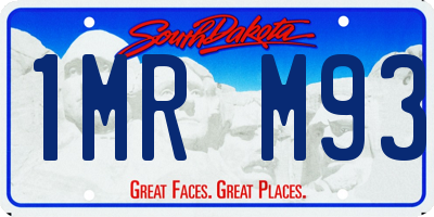SD license plate 1MRM93