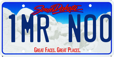 SD license plate 1MRN00
