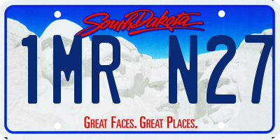 SD license plate 1MRN27