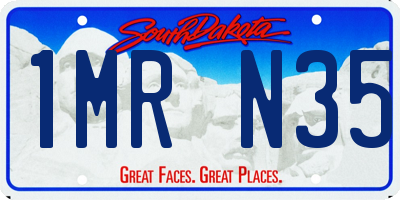 SD license plate 1MRN35
