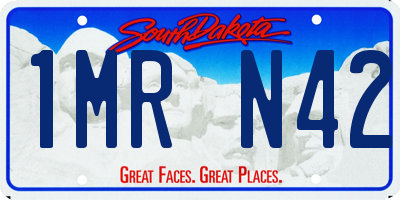 SD license plate 1MRN42