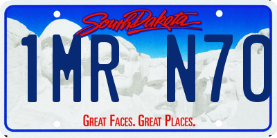 SD license plate 1MRN70