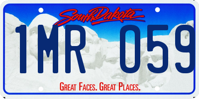 SD license plate 1MRO59