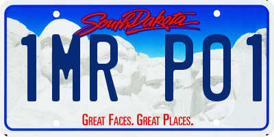 SD license plate 1MRP01