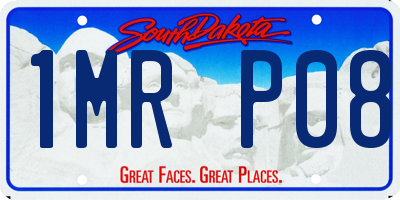 SD license plate 1MRP08