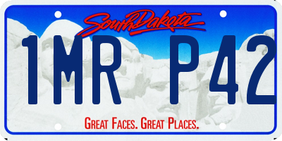 SD license plate 1MRP42