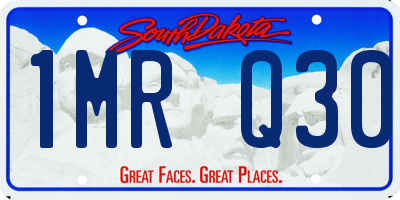 SD license plate 1MRQ30