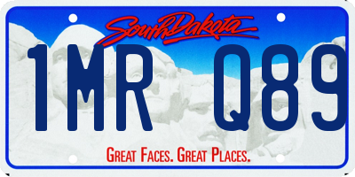 SD license plate 1MRQ89