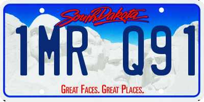 SD license plate 1MRQ91