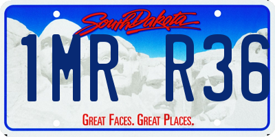 SD license plate 1MRR36