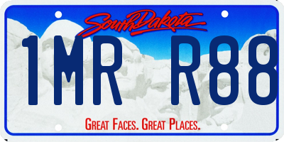 SD license plate 1MRR88