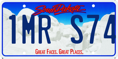 SD license plate 1MRS74