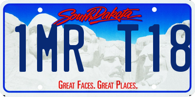 SD license plate 1MRT18