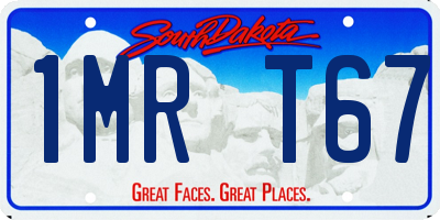SD license plate 1MRT67