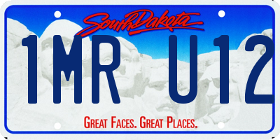 SD license plate 1MRU12