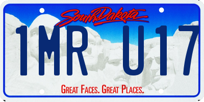 SD license plate 1MRU17