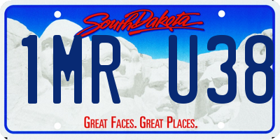 SD license plate 1MRU38