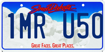 SD license plate 1MRU50