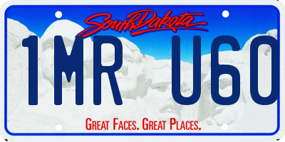 SD license plate 1MRU60