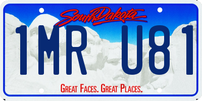 SD license plate 1MRU81