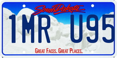 SD license plate 1MRU95