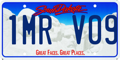 SD license plate 1MRV09