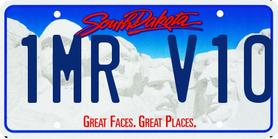 SD license plate 1MRV10