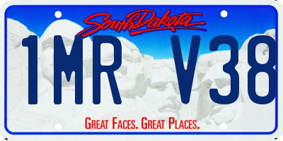 SD license plate 1MRV38