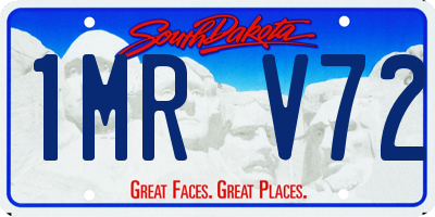 SD license plate 1MRV72