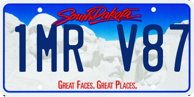 SD license plate 1MRV87