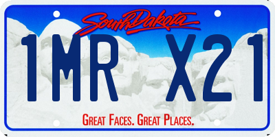 SD license plate 1MRX21