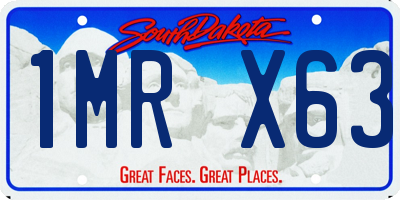SD license plate 1MRX63
