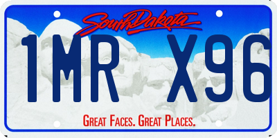SD license plate 1MRX96