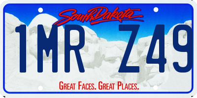 SD license plate 1MRZ49