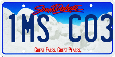 SD license plate 1MSC03